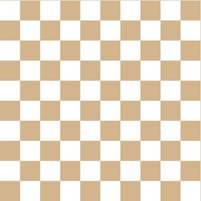 Checkerboard - Tan + White