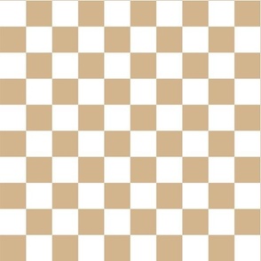 Checkerboard - Tan + White