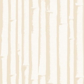 BoHo Bamboo Grasscloth Wallpaper -  Cream/White