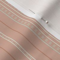 Adler Stripe: Pink Tan, Sage Green & Linen Thin Stripe