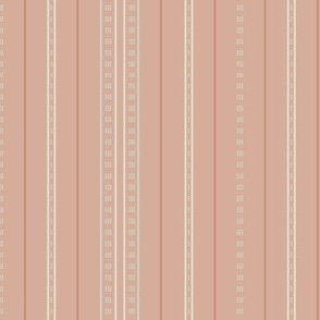 Adler Stripe: Pink Tan, Sage Green & Linen Thin Stripe