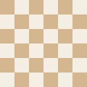 Checkerboard - Tan - Large Scale