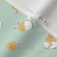 Silly Chicks - Mint, Medium Scale