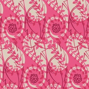 Paisley Block Print pinks