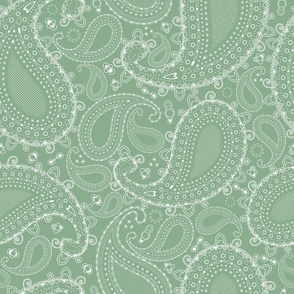 Jade Green Fabric, Wallpaper and Home Decor | Spoonflower