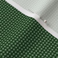 Snail on Dark Forest Green