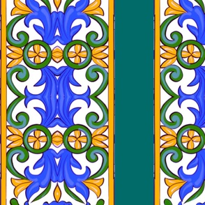 Italian,Sicilian art,majolica pattern 