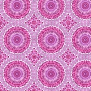 White-pink-purple (1) 3” mandalas
