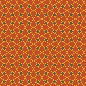 Geometric Pattern: Square Twist: Mocha