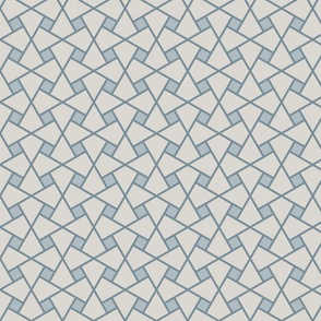 Geometric Pattern: Square Twist: Bluestone
