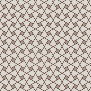 Geometric Pattern: Square Twist: Brownstone