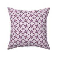 Geometric Pattern: Square Twist: Aubergine Light