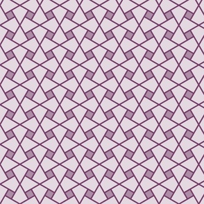 Geometric Pattern: Square Twist: Aubergine Light