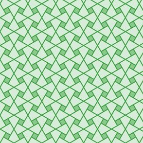 Geometric Pattern: Square Twist: Emerald Light