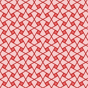 Geometric Pattern: Square Twist: Ruby Light