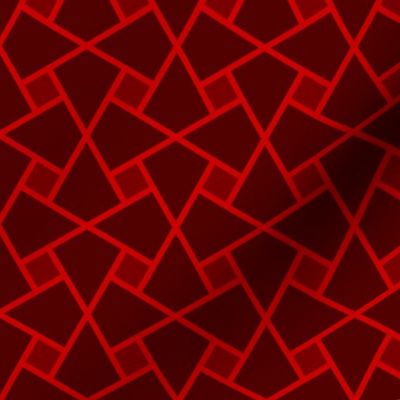 Geometric Pattern: Square Twist: Ruby Dark