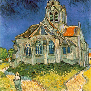 Van Gogh - The Church at Auvers (1890)