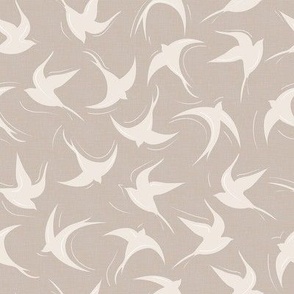 Swallows in Neutral Shades / Medium