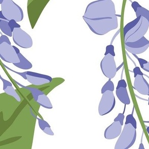 Wisteria Vines - White Purple Jumbo Scale