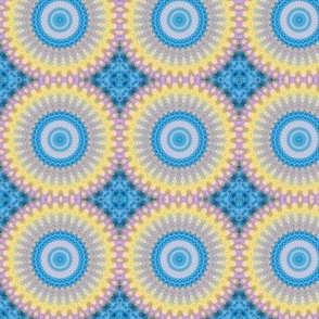 Blue-yellow-pink (1) 3” mandalas