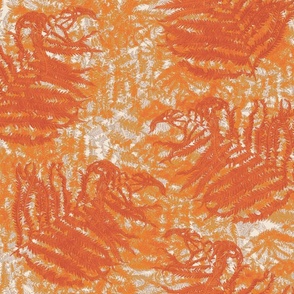 fern-fronds_orange_beige