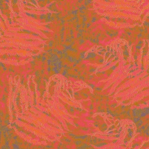 fern-frond_orange_olive_pink