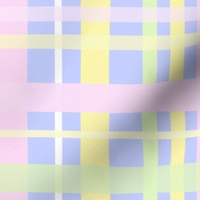 Y2K 90s plaid check periwinkle blue green pink by Jac Slade