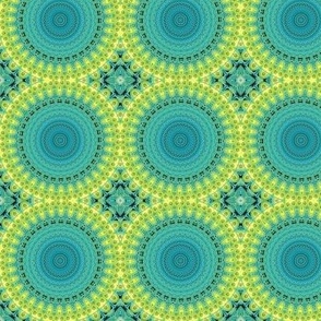 Green-blue-yellow (1) 3” mandalas