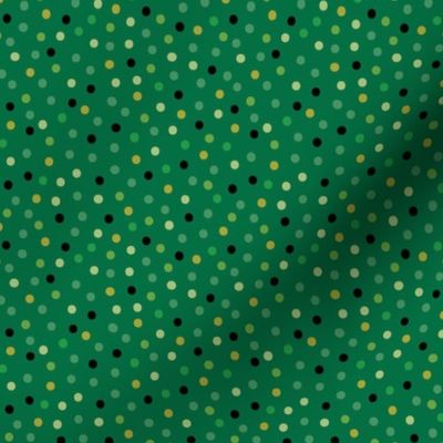 St Patty Confetti Dots on Green 