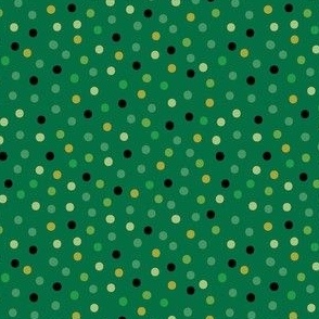 St Patty Confetti Dots on Green 