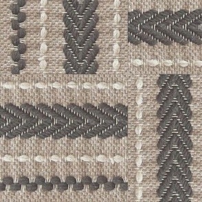 Woven Chevron Patch Work   medium