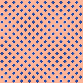 Polka Dots Peach & Blue Large