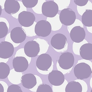 polka dots big – lilac