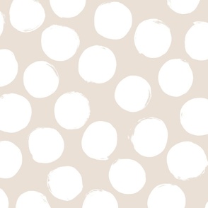 Polka Dots big – beige