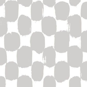 Checkerboard Brush Stroke – grey