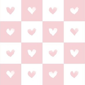 Checkerboard Heart – rose