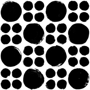 Potpourri Dots – black white