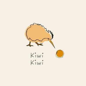Cute little Kiwi 2 - Hoopart Embroidery Template