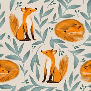 CUSTOM FOX PRINT delivery 25x25cm