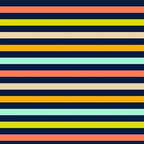 Bold colored horizontal Stripes - large