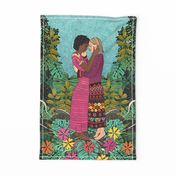 TOGETHER International Women's Day wall hanging / tea towel