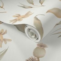 Dry Flowers - Boho pattern design