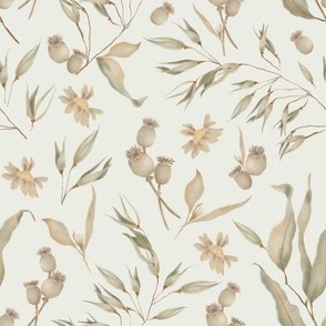 Dry Flowers - Boho pattern design