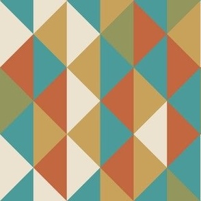 Geo Prints Teal Collection Triangles