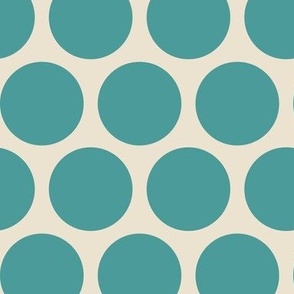 Geo Prints Teal Collection Circles Solid II