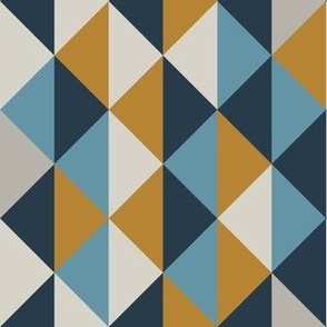 Geo Prints Navy Collection Triangles