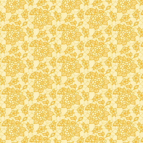 Old gold lace flower pale gold 