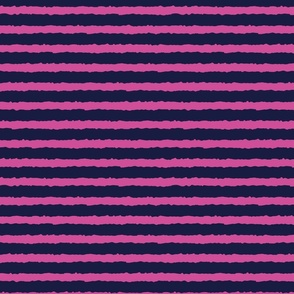 Grunge Stripes Hot pink and Midnight blue