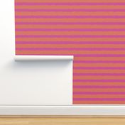 Grunge Stripes Hot pink and Mango