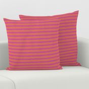 Grunge Stripes Hot pink and Mango